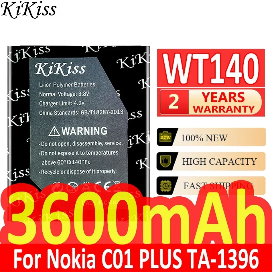 Аккумулятор KiKiss 3600 мАч WT140 для Nokia C01 PLUS C01PLUS TA-1396 TA1396