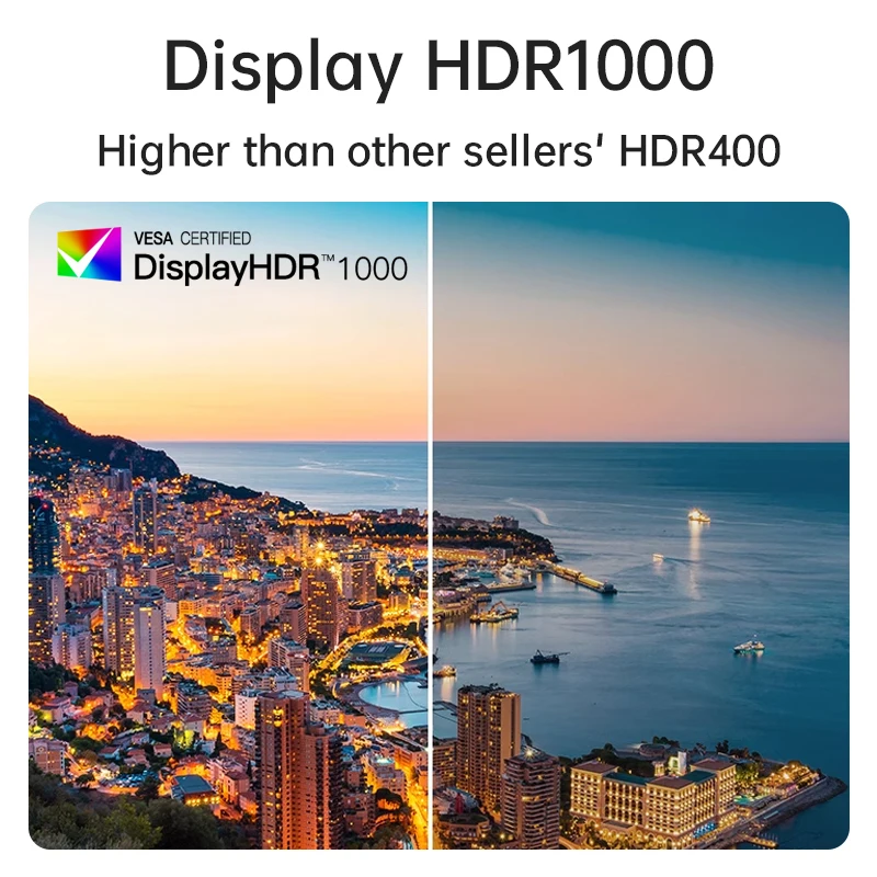 Портативный монитор VCHANCE 16 дюймов 2 5 K 144 Гц 1000 нит 100% sRGB