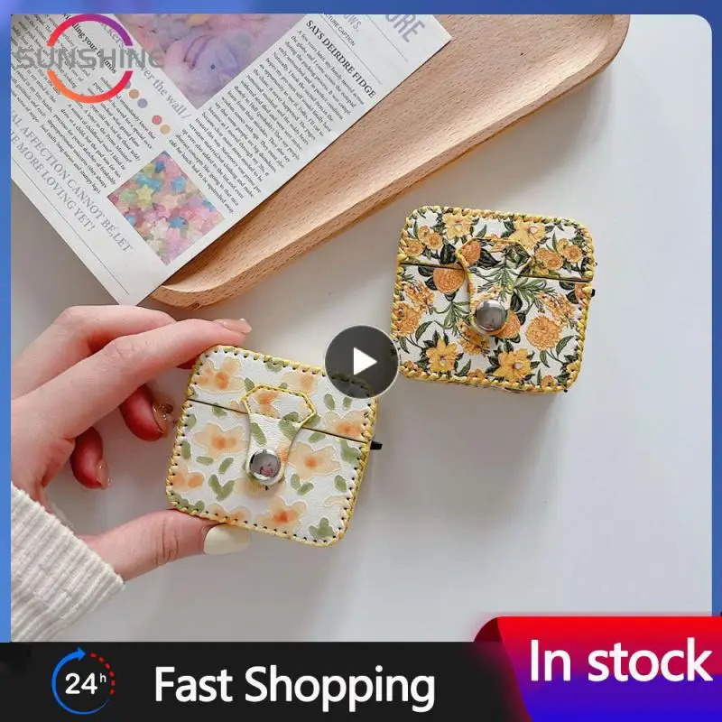 

Consumer Electronics Flowers Beautiful Fashion Protective Sleeve Portable Simple Yellow Equipment Headphones Practical Exquisite