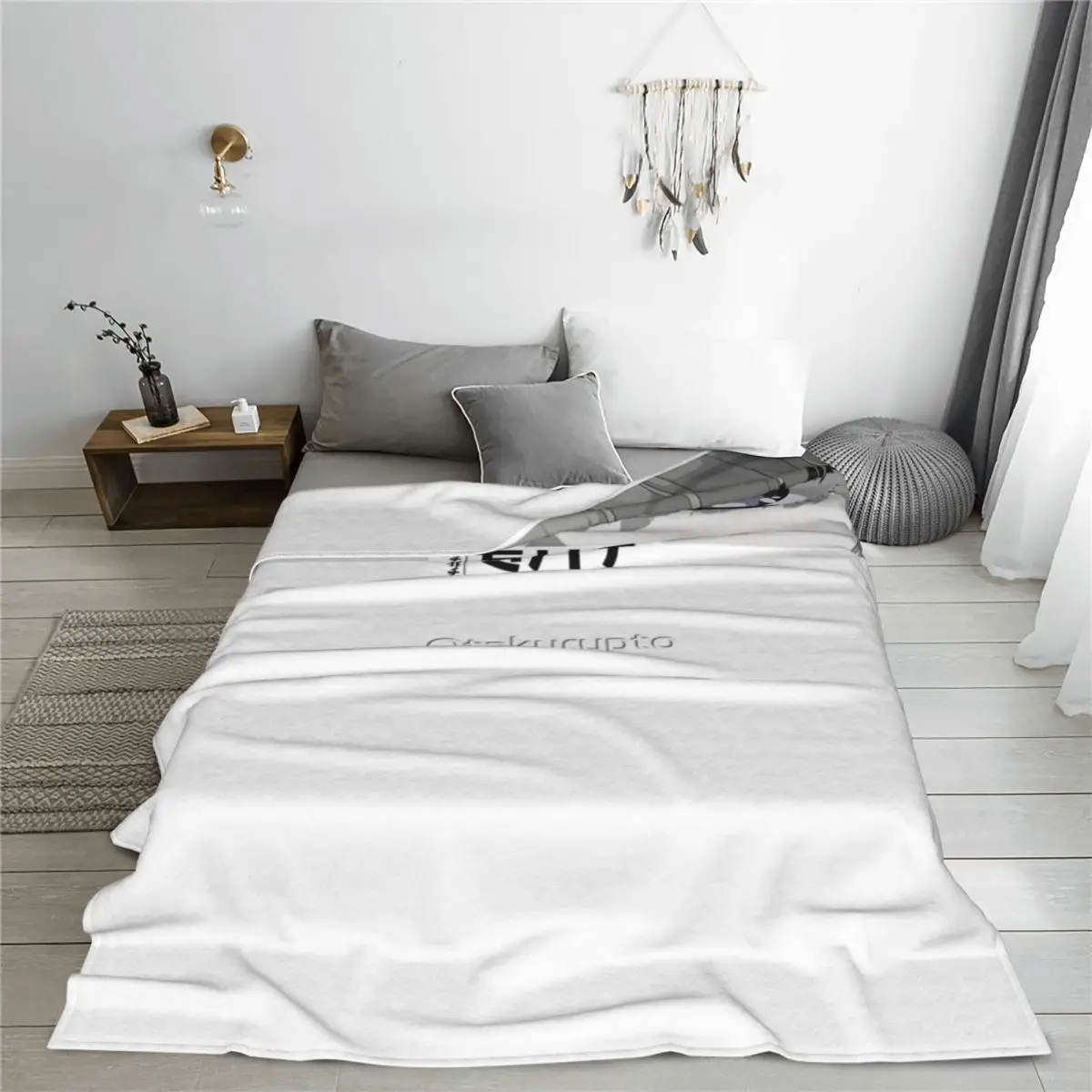 Одеяло Timid Shy в японском стиле японская типография манга покрывало на кровать