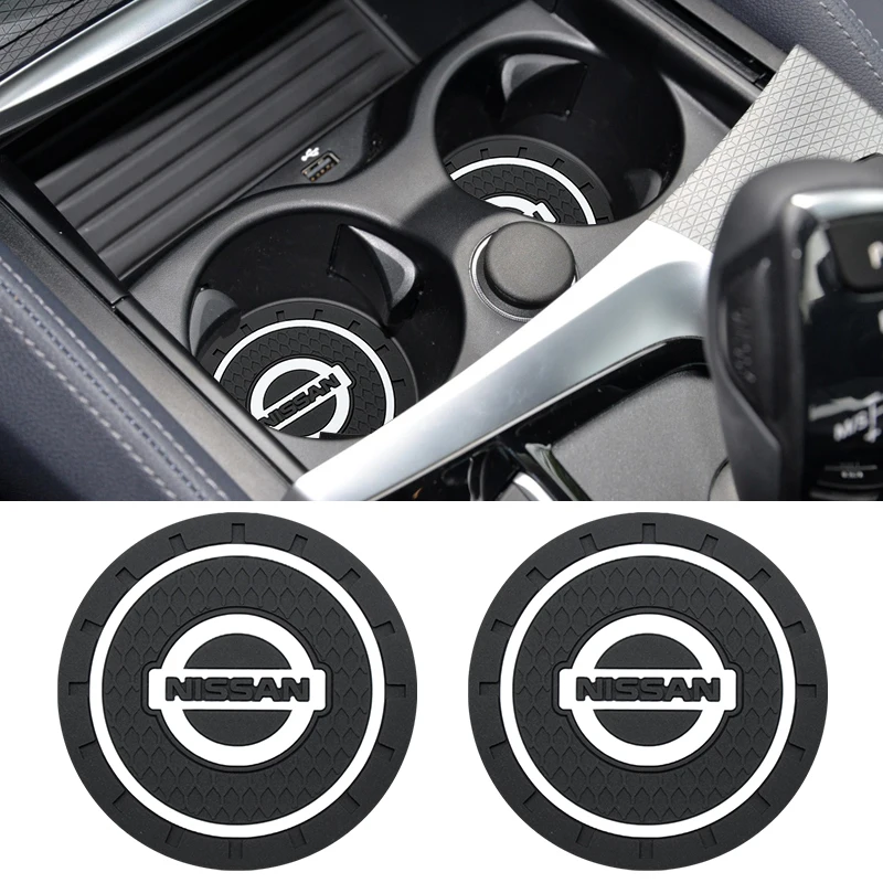 

Car Pads For Nissan Qashqai J11 Qashqai J10 Tiida Kicks Versa March Cup Holders Anti-Slip Mat Water Cup Groove Mat Car Accessory