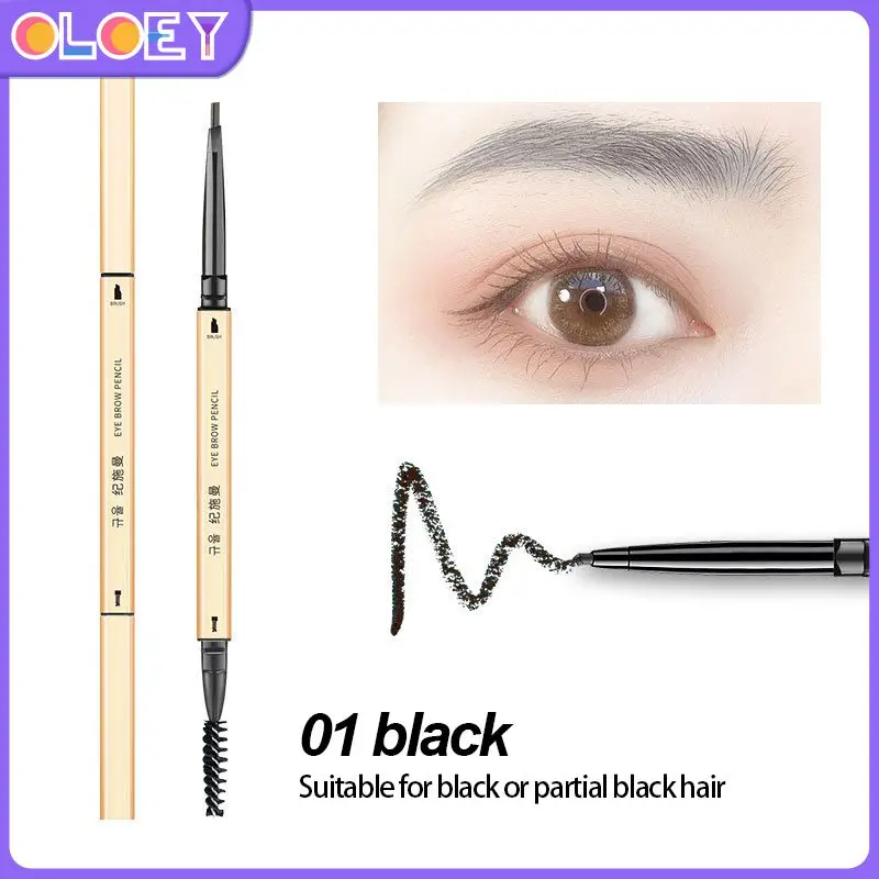 

Малый Золотой двухсторонний карандаш для глаз Водостойкий карандаш для бровей стойкий карандаш для бровей Макияж для бровей TSLM1