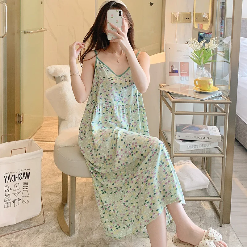 Sleepwear Night Dress Women Attractive Women's Nightwear Nightgowns Big Size Women's Clothing One Piece Women Clothing Fashion