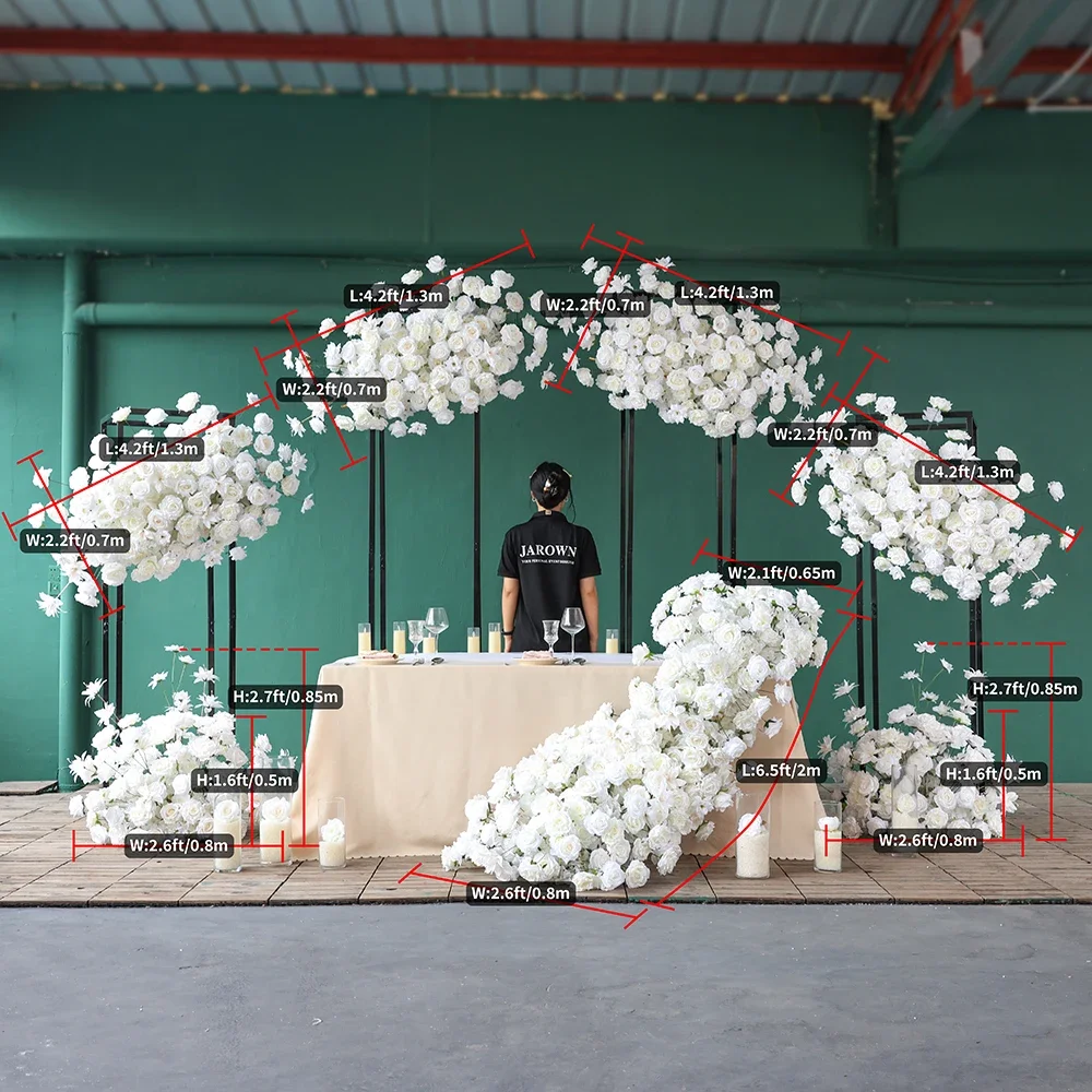 Свадебный фон Искусственные цветы композиция украшение для событий высокое