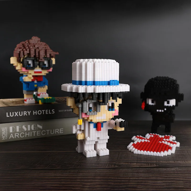 

Аниме Детектив Конан чехол закрытые строительные блоки Kidd фанты убийца мини микро Кирпичи Детские игрушки подарок