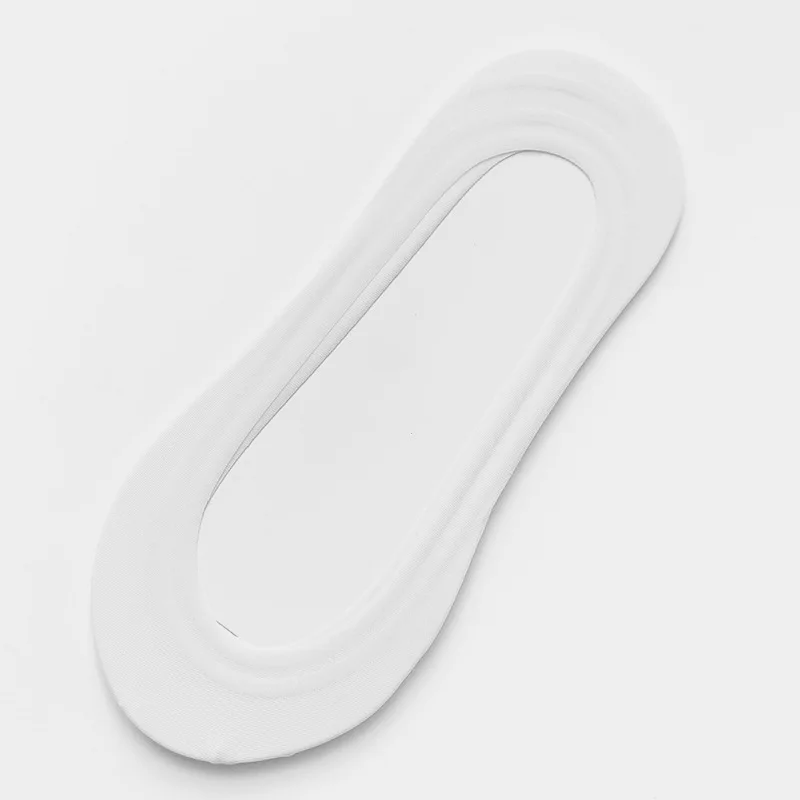 5 Pairs Ice Silk Cotton Bottom Non-Slip Invisible Women's Shallow Mouth Socks