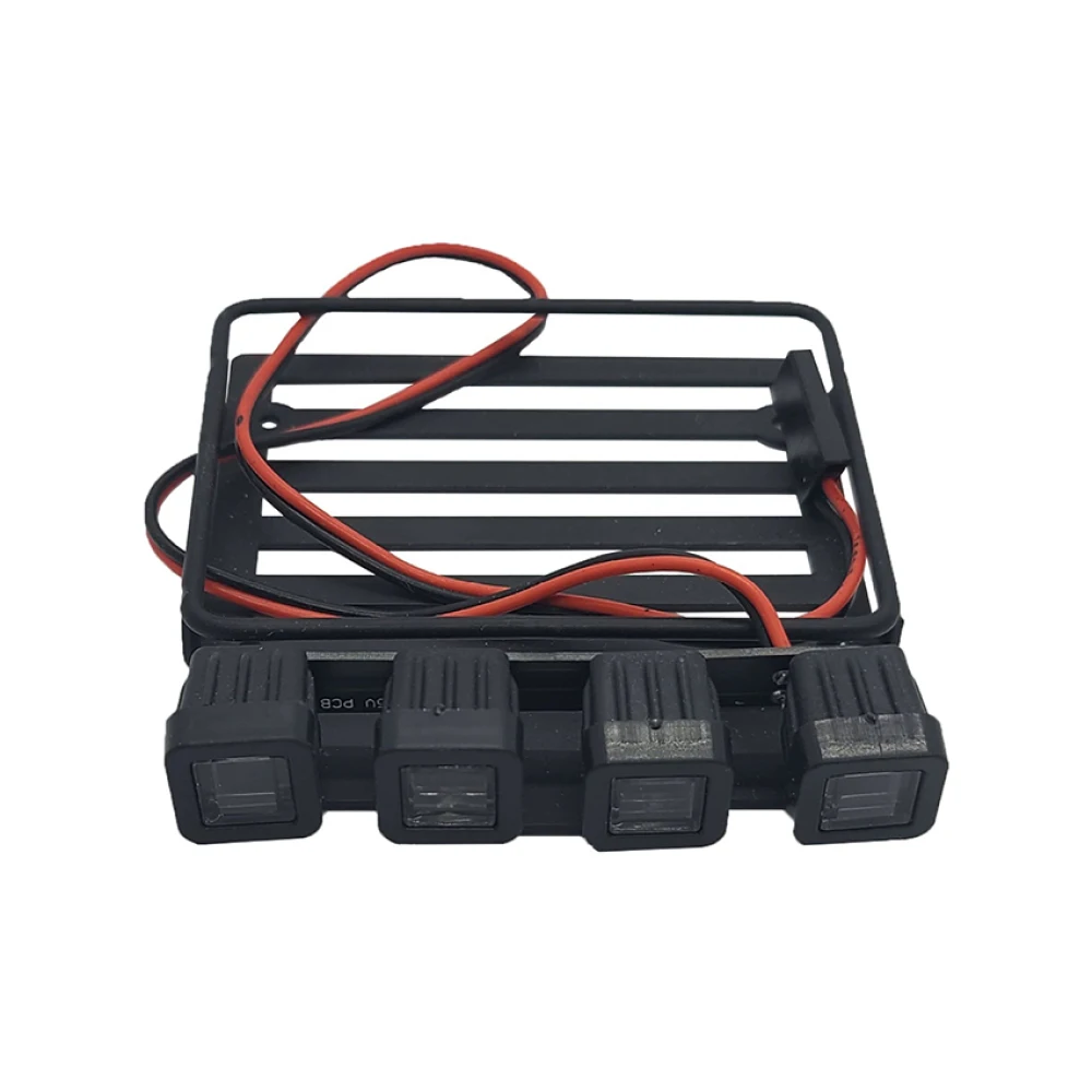 Для Axial SCX24 1/24 металлическая багажная стойка с подсветкой AXI00005 аксессуары для