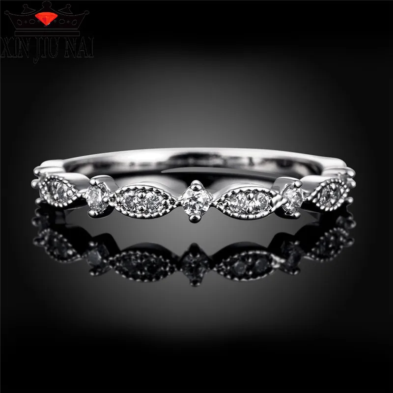 

New fashion simple style horse eye unlimited zircon jewelry romantic eternal wedding ring birthday party gift