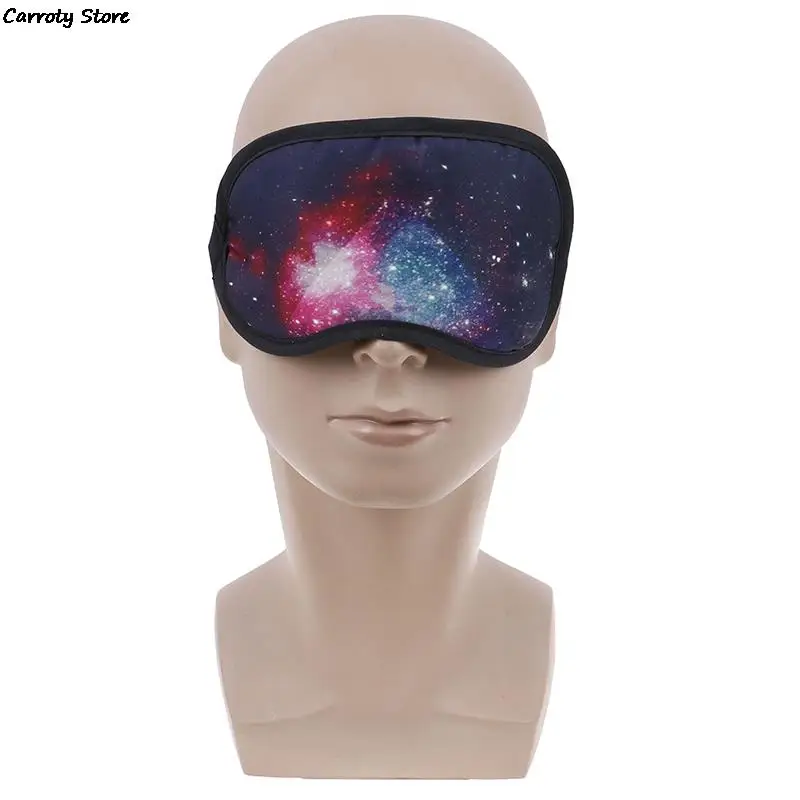 

2021 New 1pc Blindfold Soft Satin Galaxy Sleeping Mask Creative Funny Travel Relax Eye Band Sleeping Aid Kid