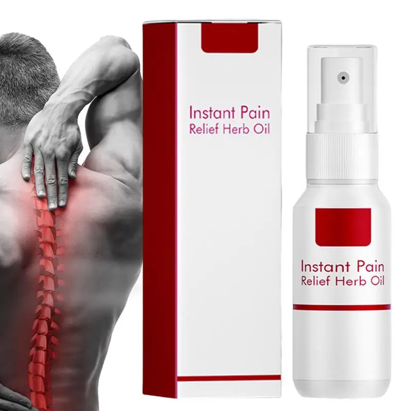 

New Instant Stress Relief Herbal Oil Spray Shoulder Care Body Knee Waist Herbs Relieve Back Muscle Neck Shoulder Soreness
