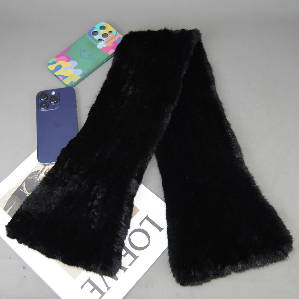 2024 женский роскошный шарф из натурального меха норки зимний 100% шаль модные пончо