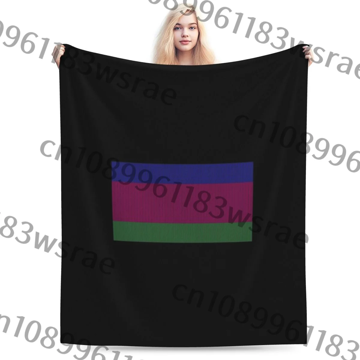 Ультрамягкое Флисовое одеяло с флагом Kuban An