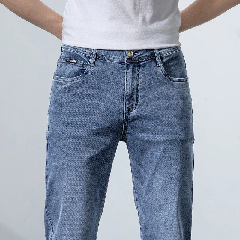 2022 New Men's Stretch Skinny Jeans Casual Denim Jeans Staright Jean Pants Spring Cotton Slim Fit Male Elastic Denim Trousers