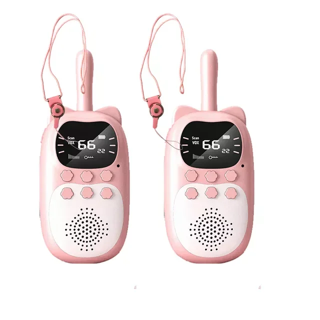 Walkie Talkie Kids Rechargeable 1000mAh Battery Transceiver Children's Wireless Phone Talking Kids Birthday Gifts Boy Girl