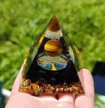 Хрустальный шар сломанный камень украшение из смолы для рабочего стола