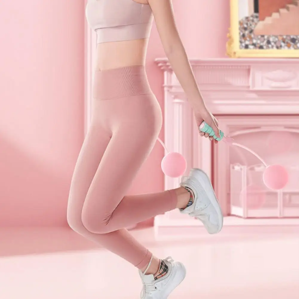 

1 пара прочная прыгающая веревка для взрослых и детей, устойчивая к истиранию Утяжеленная Скакалка, нескользящая ручка, спортивное оборудование