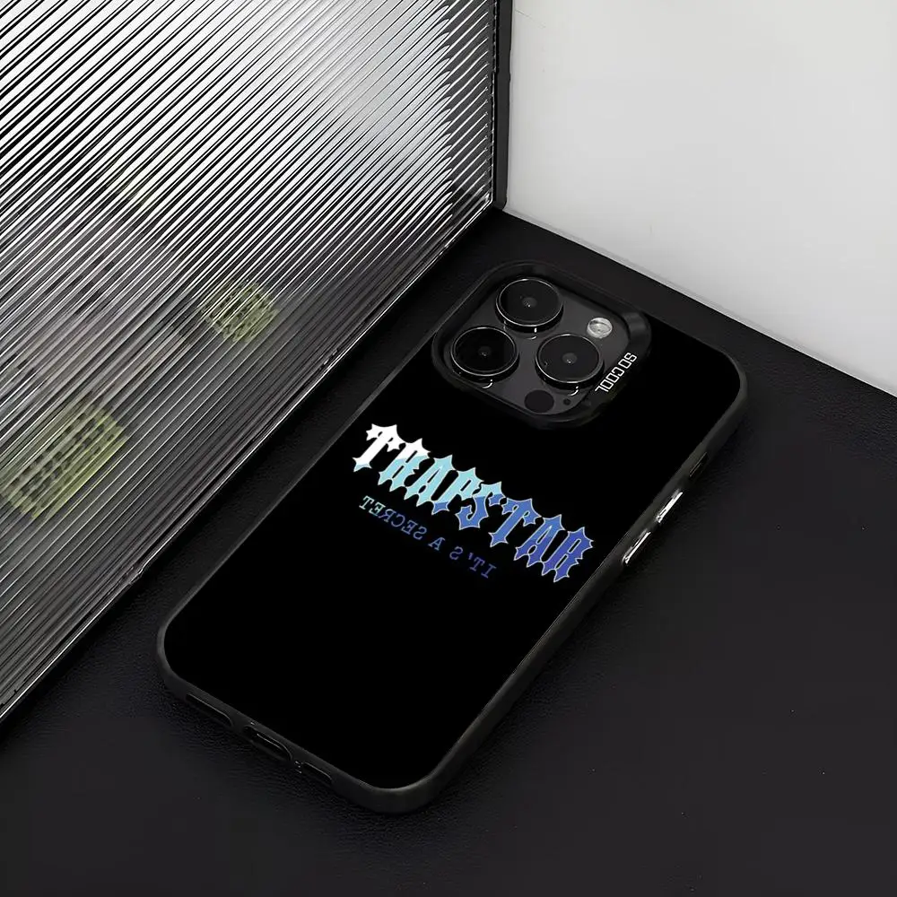 Чехол для телефона Trapstars матовый серебристый цвет iPhone 15 14 16 13 12 11 Pro Max Plus XS X