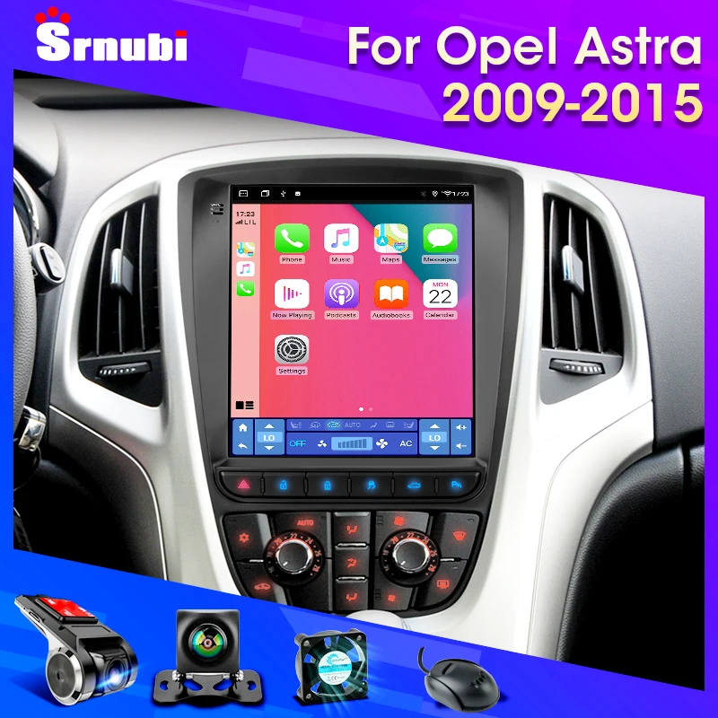 $114.98 Android Car Radio for Opel Astra Vauxhall Buick Verano 2009-2015 Tesla Style Multimedia Video 2Din Head Unit Carplay Stereo 9.7