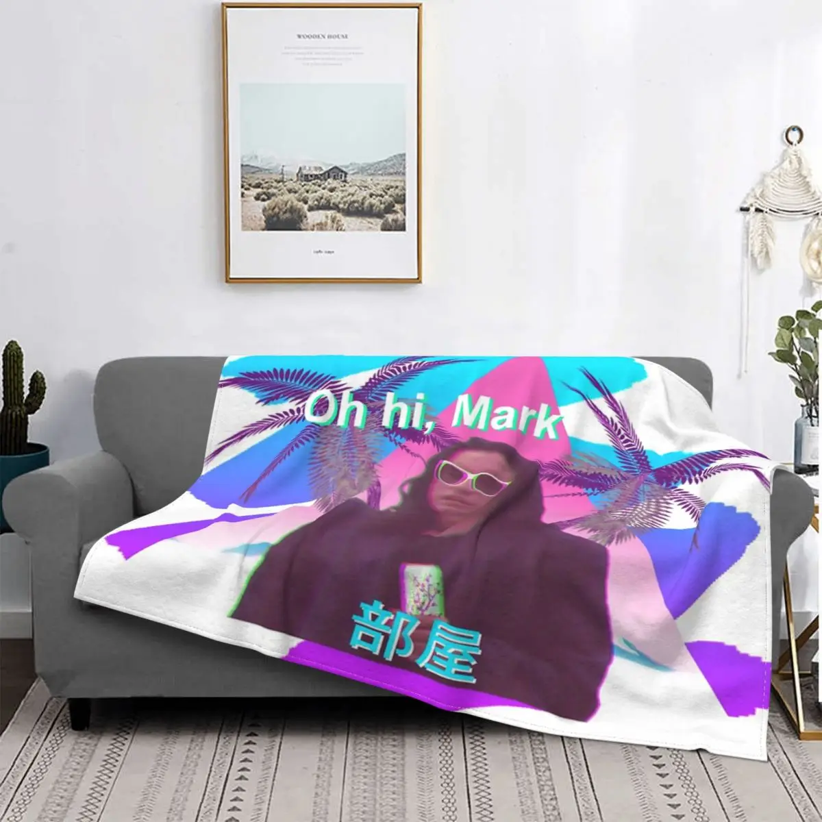 Vaporwave-Manta para Room, colcha a cuadros para cama, alfombra, funda para sofada, Sudadera con capucha