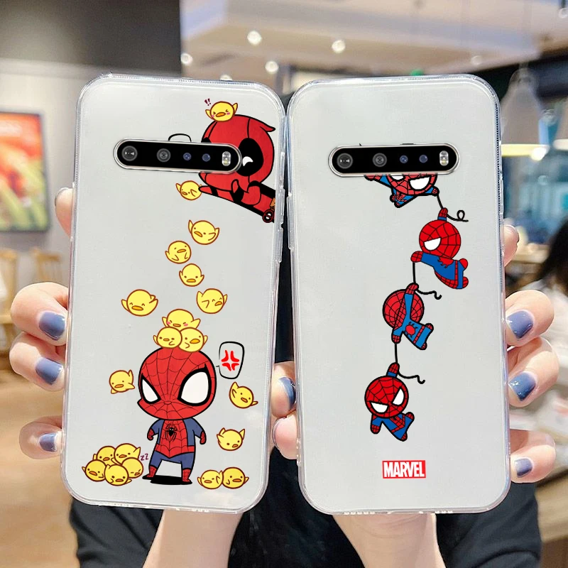 Чехол для телефона с героями Marvel Мстители Человек-паук Google Pixel 7 6 Pro 6A 5A 5 LG K92 K42 K22 K71