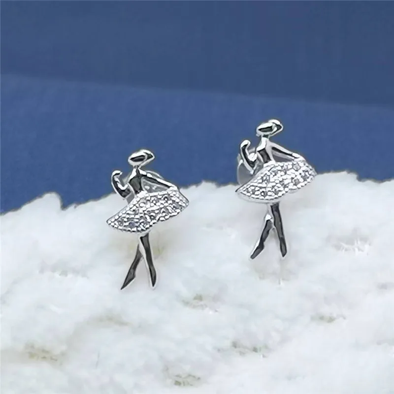 Женские серьги-Клипсы из серебра 925 пробы с Красной сеткой