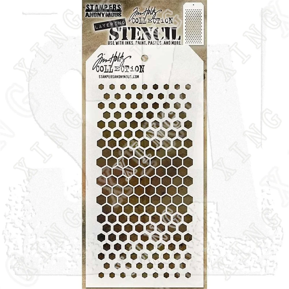 

Gradient Hex New Diy Embossing Paper Card Template Craft Layering Stencils for Walls Painting Scrapbooking Stamp Album Decor