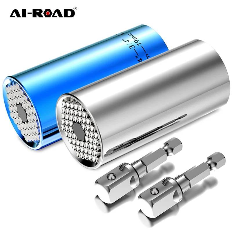 

4 шт./компл. Универсальный динамометрический ключ 7-19 мм Торцевая головка многофункциональный универсальный рукав ручной набор портативных инструментов