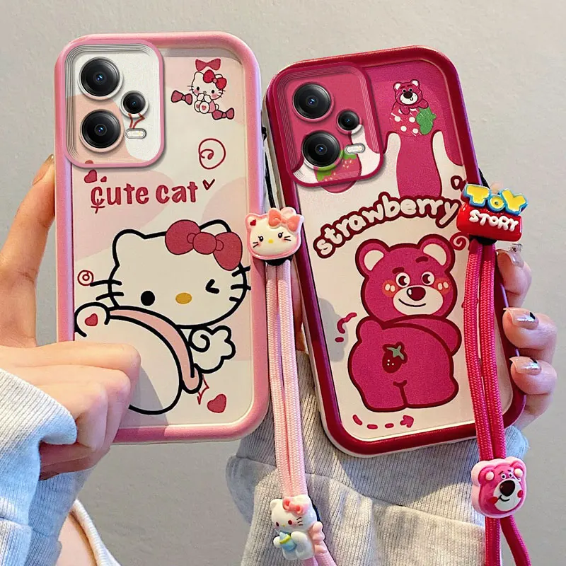 Мультяшный чехол для телефона Xiaomi Poco C31 C55 C61 C65 M3 M5S M6 Pro X5 X6 Neo Hello Kitty Kuromi Lotso с