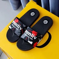 indoor and outdoor thick bottom slippers mens bathroom home bath non slip soft bottom beach one word slippers men shoes