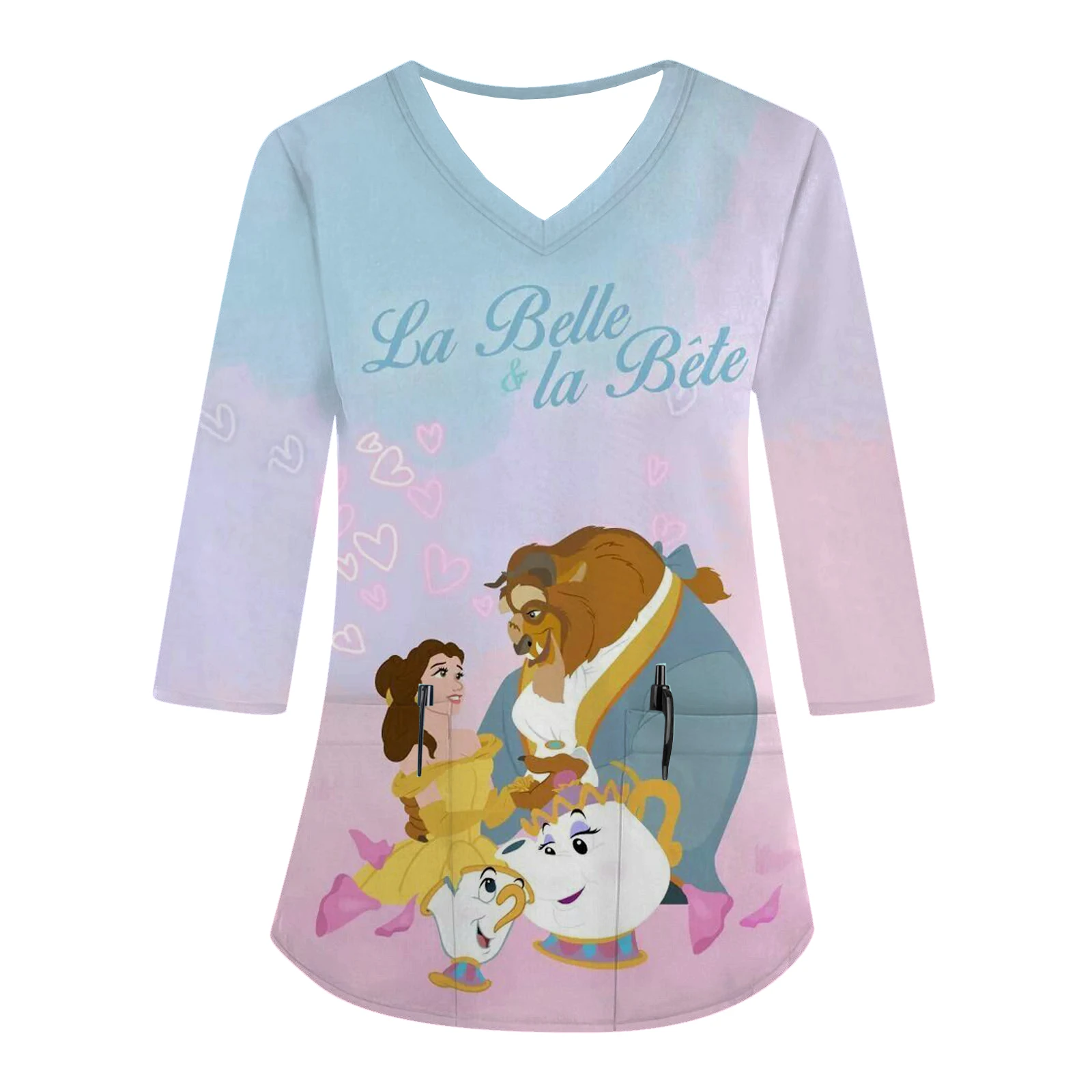 

Женская карманная униформа для кормления, с V-образным вырезом