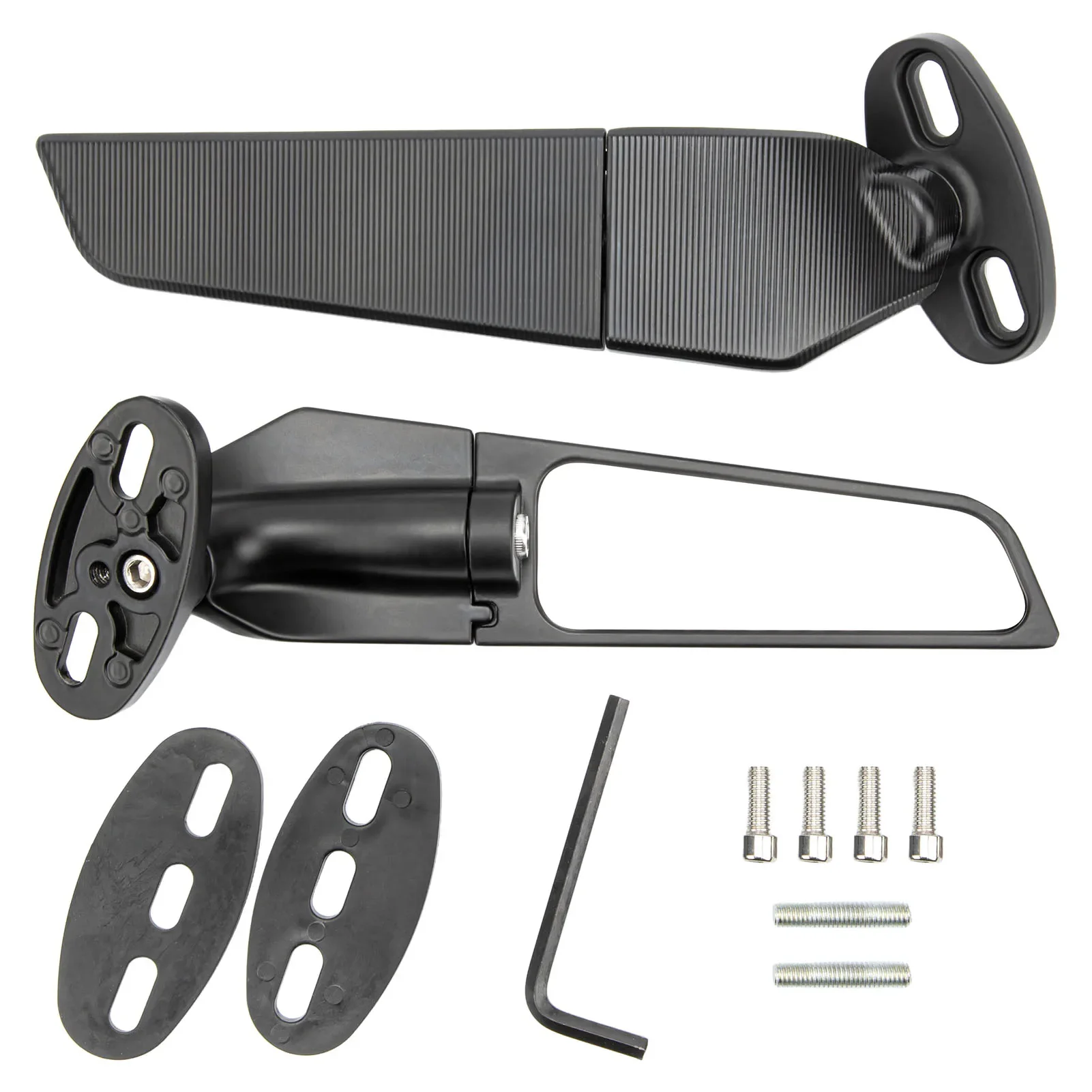 Пара зеркал заднего вида для мотоцикла регулируемое вращающееся зеркало с