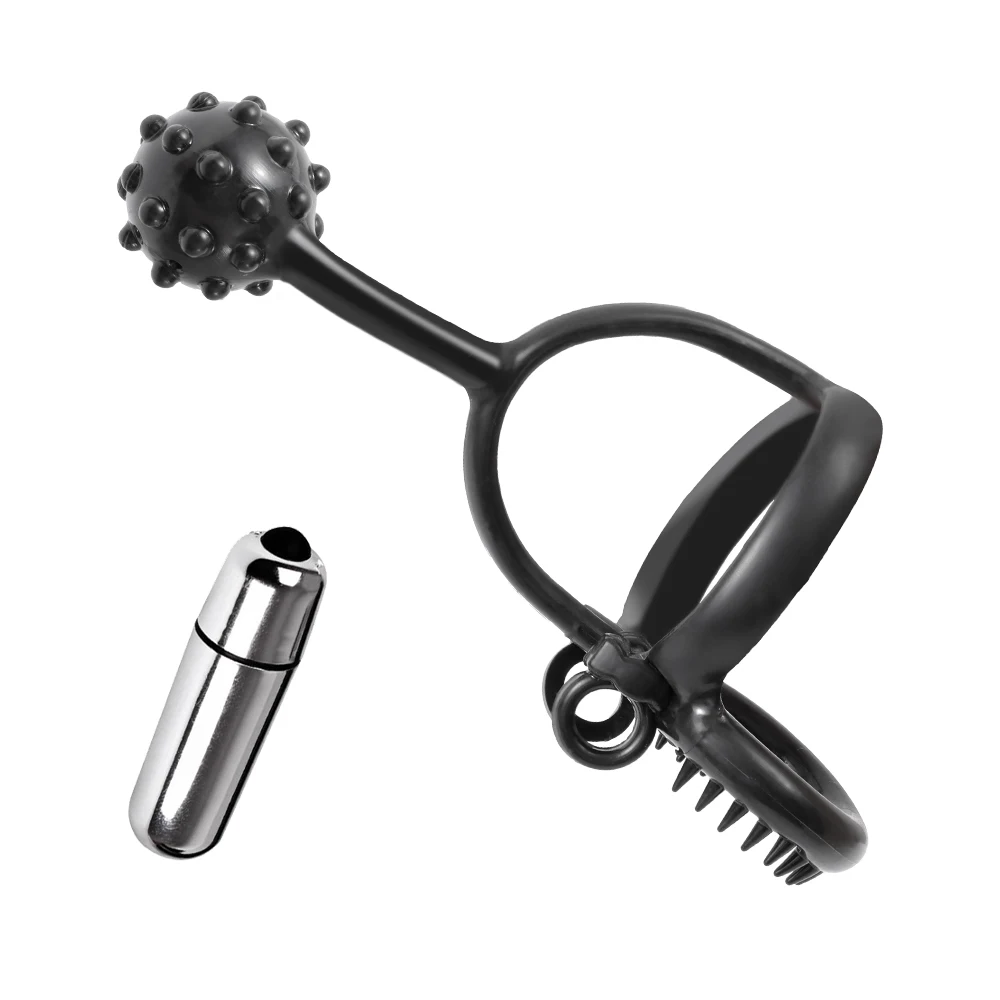 Вибрационный Стимулятор Кольцо Для Удержания Спермы С Мини-пулей Клиторальный