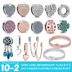 Браслет из серебра 925 пробы с бусинами, подходит для браслетов Pandora