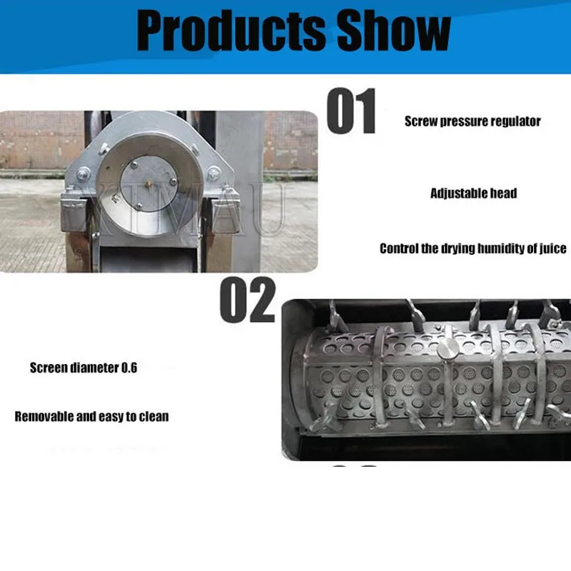 Промышленная спиральная дробильная соковыжималка для фруктов машина