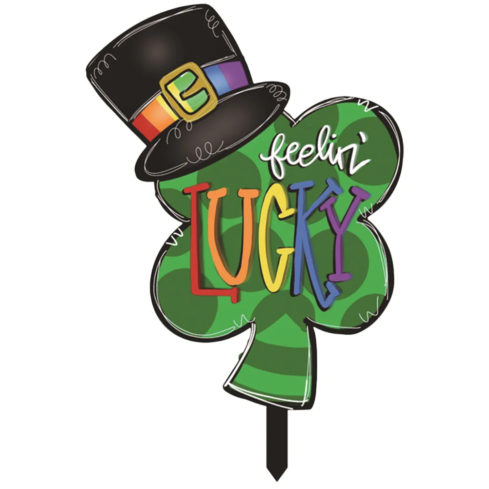 

Day Decorations Sign Yard St S Patricks Patrick Decor Outdoor Shamrockparty Stakes Paddys Lawn Pattysignswelcome