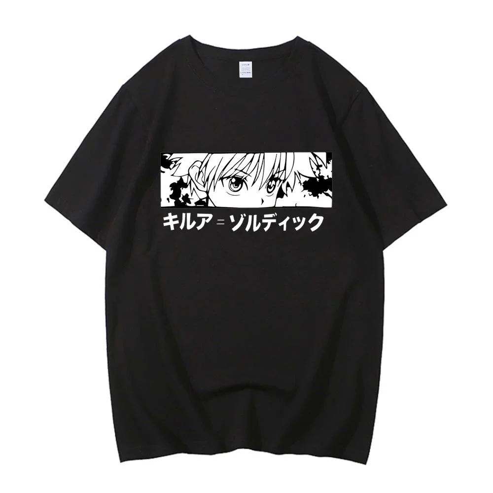 Hxh Hunter x Hisoka Kurapika Killua Zoldyck хлопковая Высококачественная футболка европейского