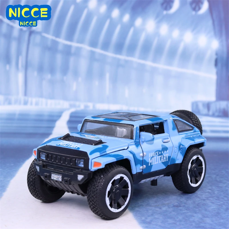 

Модель автомобиля Hummer HX Nicce 1:32 из сплава, металлическая игрушка с литыми деталями, коллекция со звуком и светильник, детский подарок E179