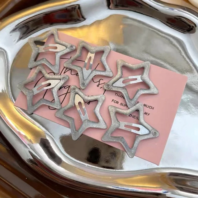 2 комплекта / Sweet Girls Star заколки блестящие тонкие шпильки для волос Y2k BB Barttes