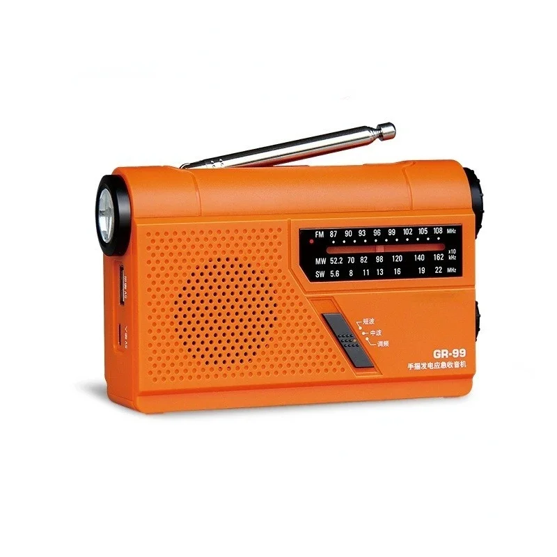 Портативное FM-радиоприемник с ручным управлением
