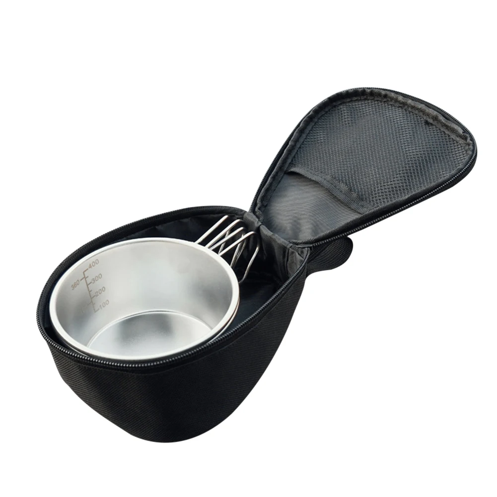 

Multifunctional Stainless Steel Bowls Portable Outdoor Camping Hiking Backpacking Picnic Cookware Tableware with Scales