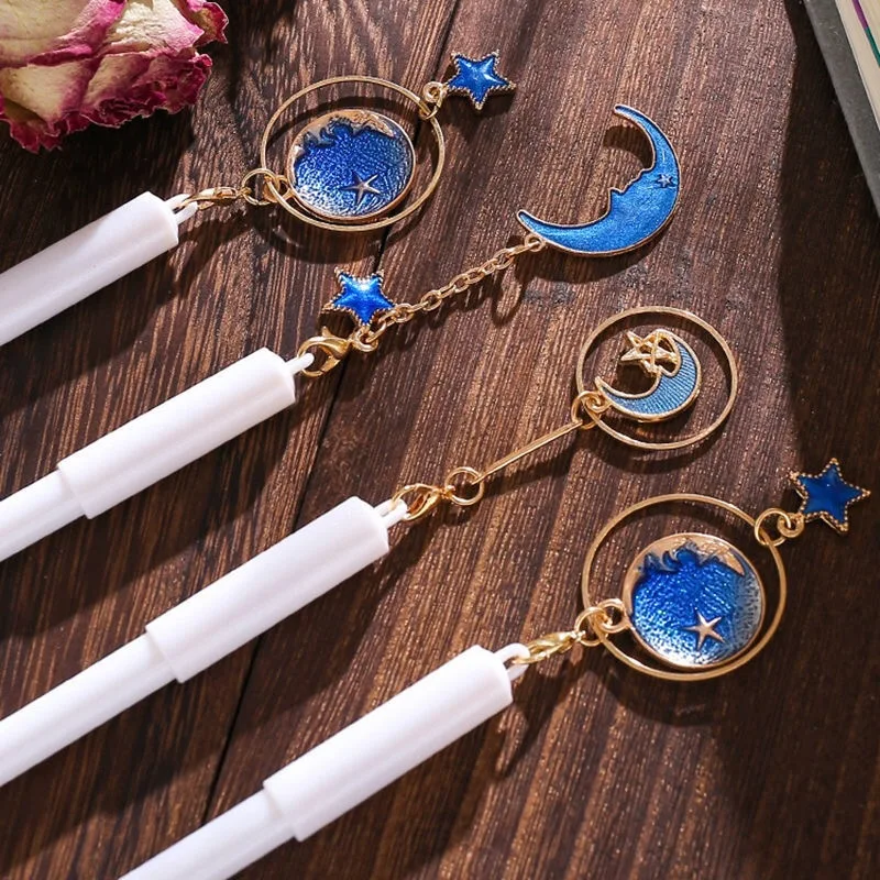 

Гелевые ручки "Звездное небо и Луна", набор из 4 штук