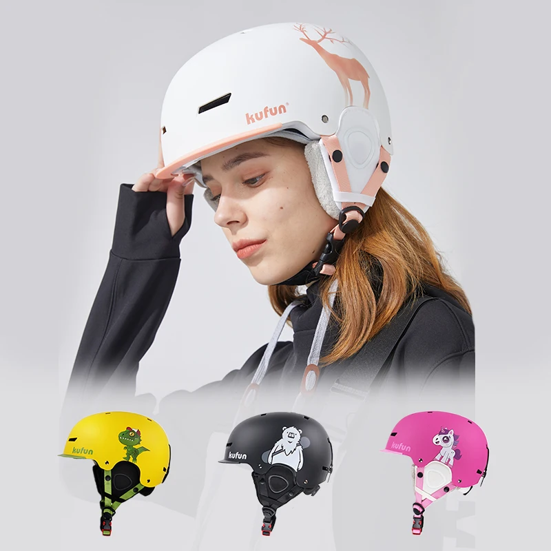 Лыжный шлем для сноуборда, для мужчин, женщин, девочек, мальчиков, детей, Зимние виды спорта, велосипедный шлем, альпинизм, снег, кошка, Акула, ...