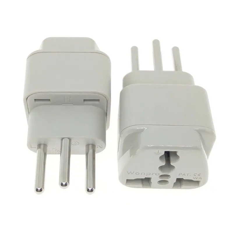 Универсальный Швейцарский Европейский адаптер для электрической вилки AC100 ~ 250 В