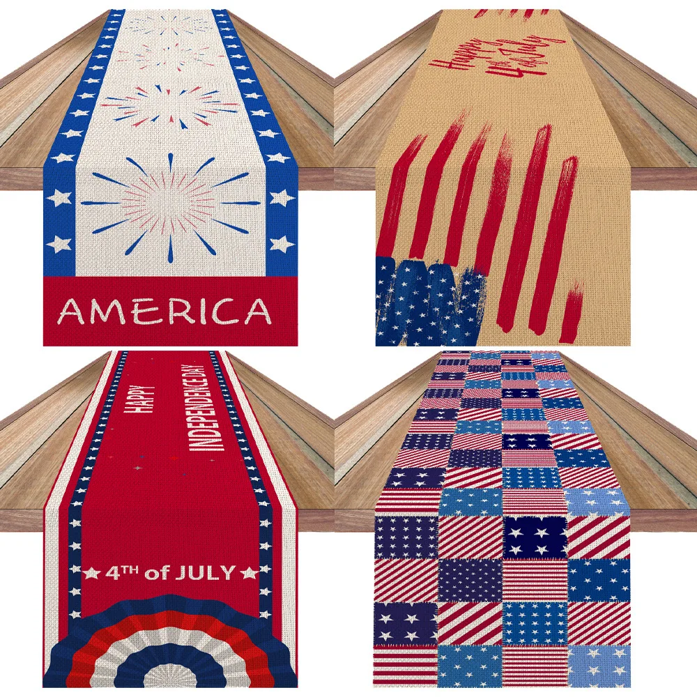 

Скатерть для стола «Независимый день» из новой Америки, прочная и прочная скатерть для стола, маслостойкая и грязеотталкивающая, скатерть с...