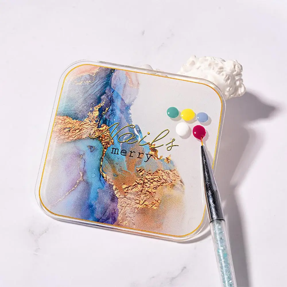 

1pc Nail Art Painting Gel Palette Display Board Gel Nail Polish False Nail Tips Mixing Color Drawing Display Shelf Nail Tools