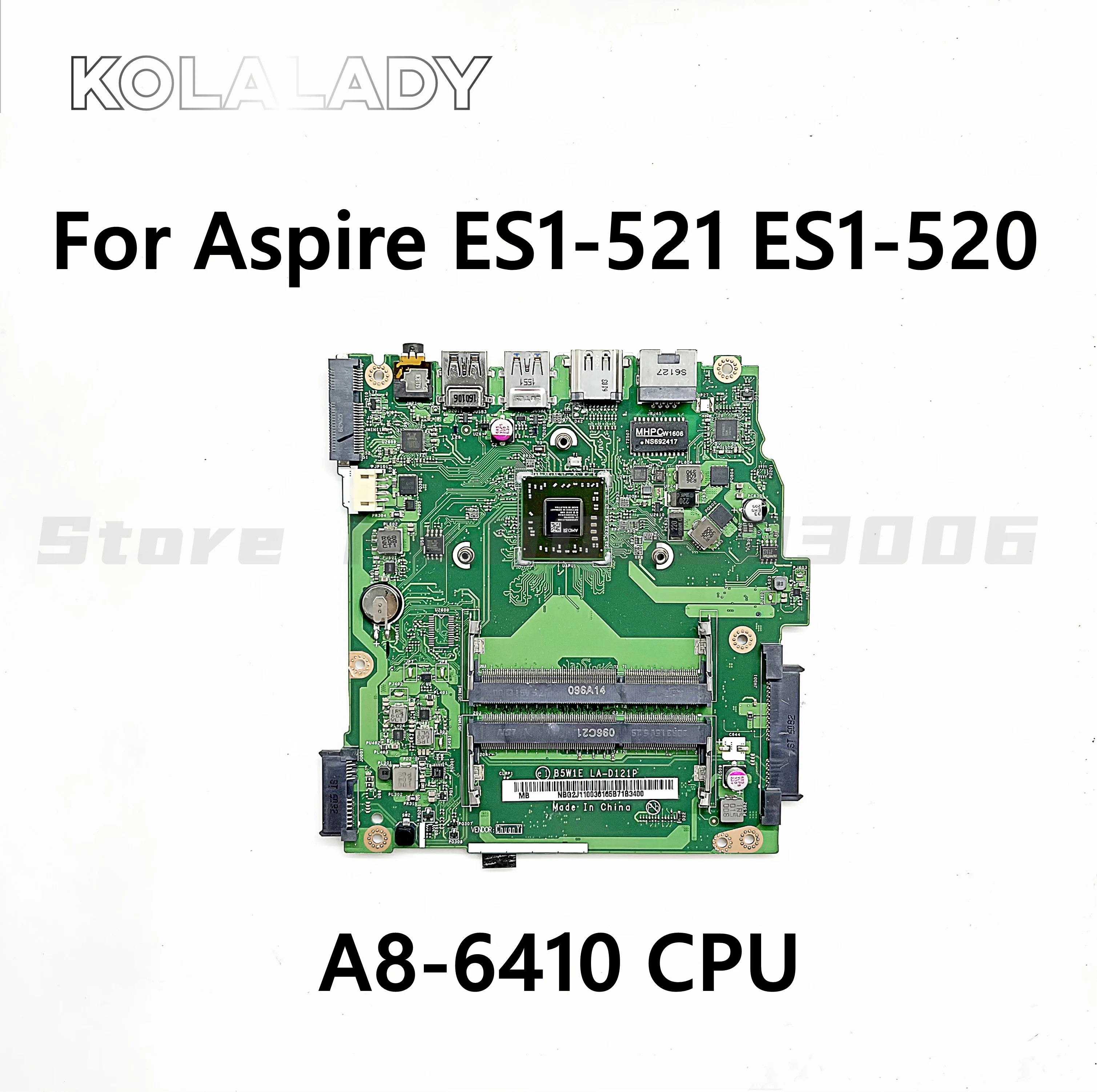Материнская плата B5W1E для ноутбука Acer Aspire ES1-520 ES1-521 ES1-522 LA-D121P DDR3 100% полный тест -