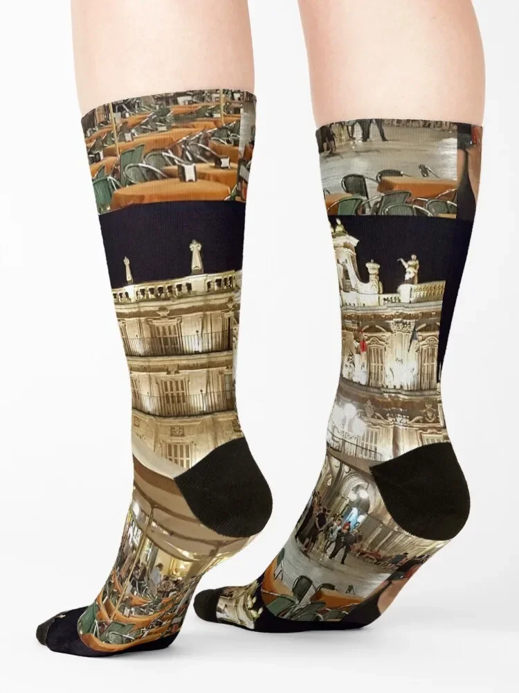 Плаза Мер. Саламанка. Носки Новинки противоскользящие теннисные яркие носки с