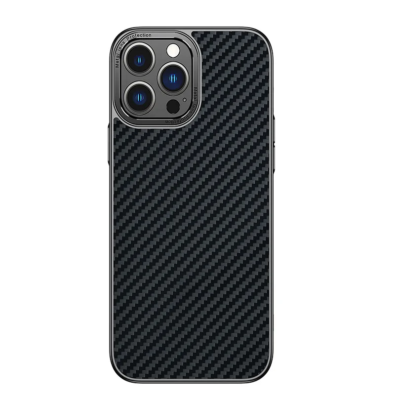 Kevlar carbonfiber phone case shell plating magnetic attraction is suitable for the high-end iPhone 14 13 12 11 Pro Max  Plus