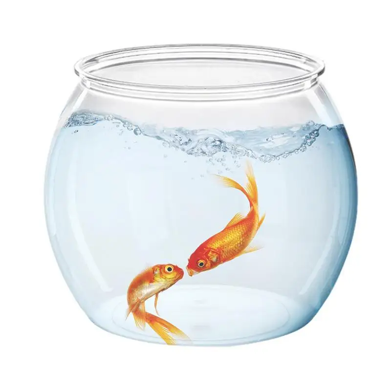 

Маленькая чаша для рыбок, круглая рыбка для мини-аквариума для гостиной, квартиры, офиса, дома, для золотой рыбки Betta