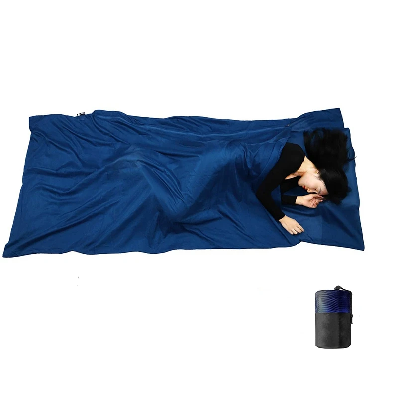 

Microfiber Sleeping Bag Liner Travel Bed Sack Lightweight Sleep Bag Liners for Adults blanket for Hotels Traveling 36X87 Inch